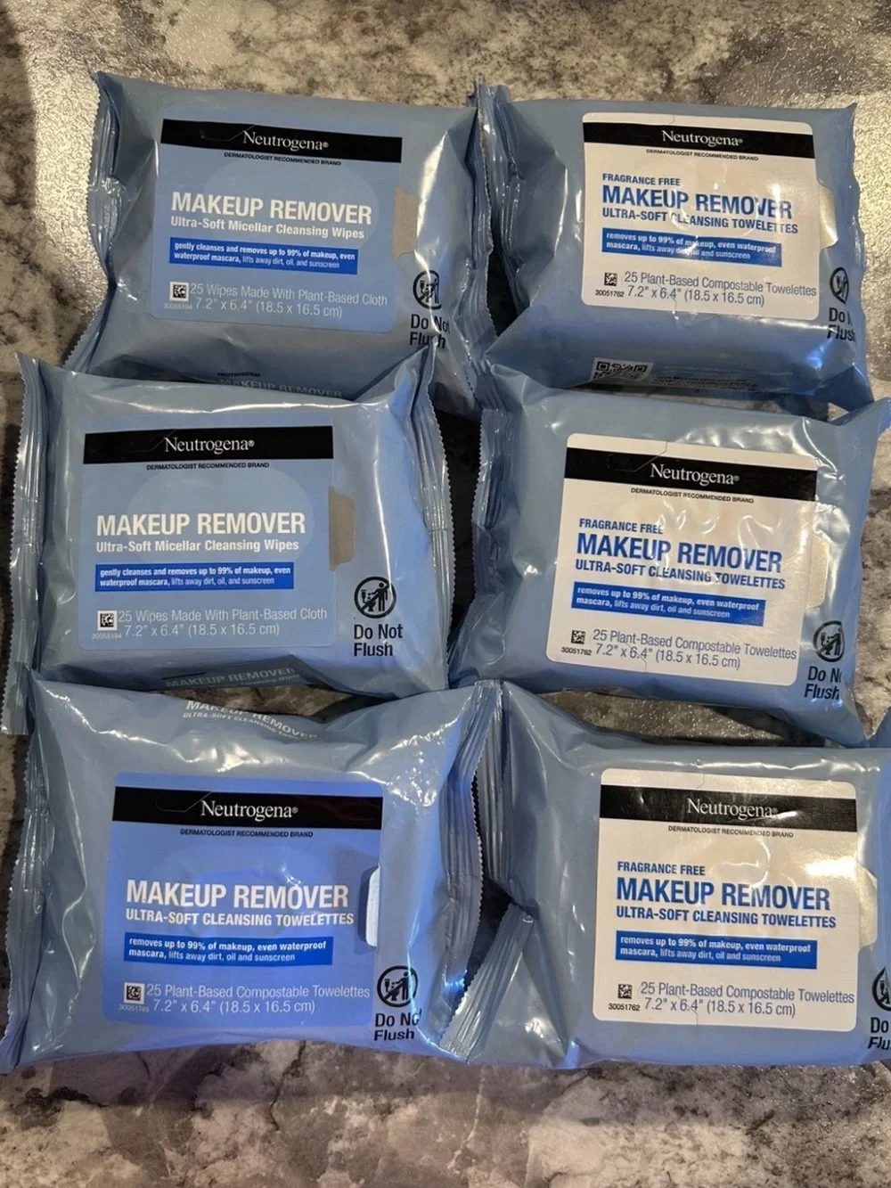 Neutrogena Makeup Remover Wipes - Light Blue Packs